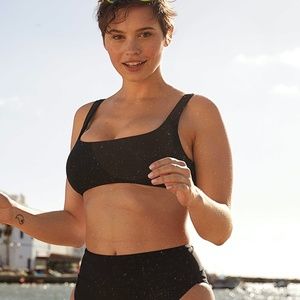 Women's Black Swim Top